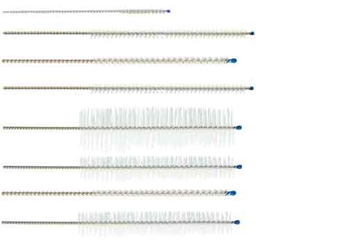 Kit de Cepillos para Diametros Pequeños