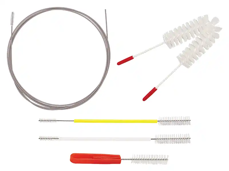 Kit de cepillos para endoscopios — cepillos de canal, valvas y cepillo en V para reprocesamiento